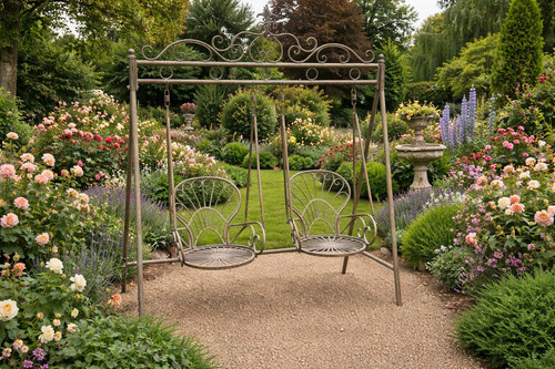 Large fancy scrolled metal - scrolled,