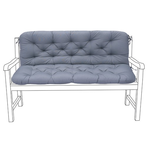 Dark grey outdoor seater - dark,