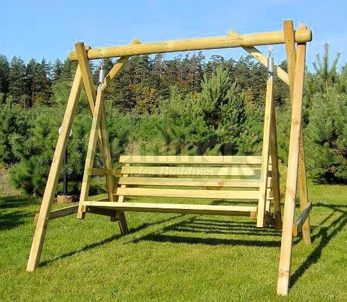 Wooden swing seat - seat, bench