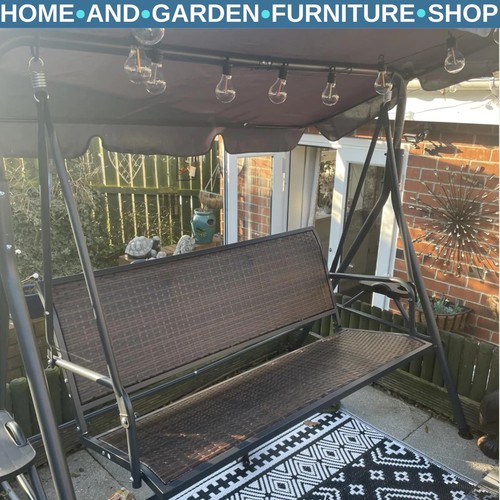 Seater rattan garden swing - seater,