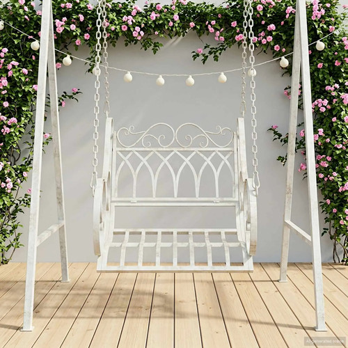 Swing bench antique white - bench,