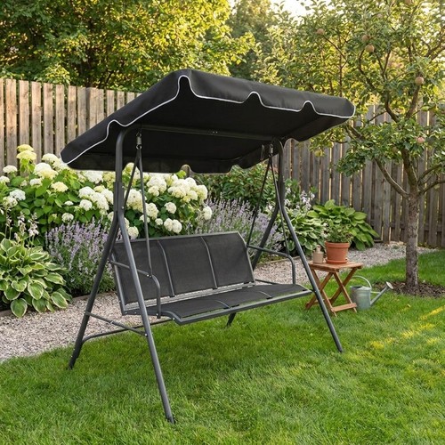Garden swing bench seater - garden, 3