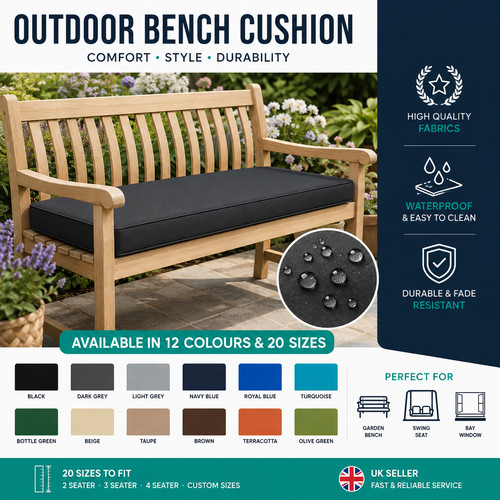 Waterproof garden bench seat - garden,